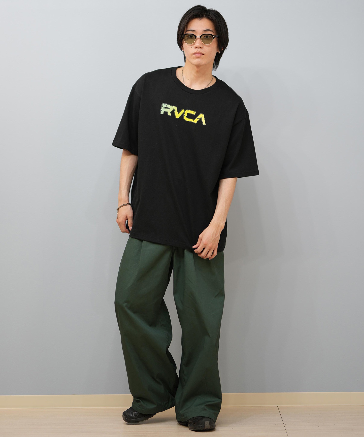 RVCA ルーカ　オーバーサイズTシャツ　ブラック RVCA（ルーカ） tシャツ メンズ レディース : ZOZOTOWN Yahoo!店