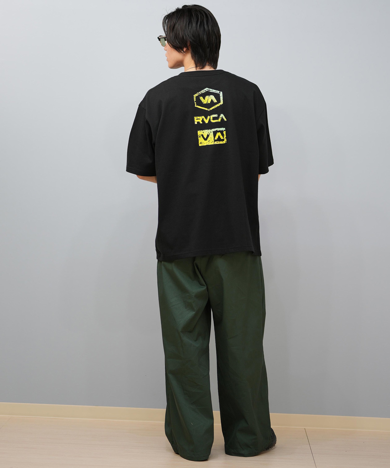 RVCA ルーカ 半袖 Tシャツ メンズ バックプリント オーバーサイズ ロゴ