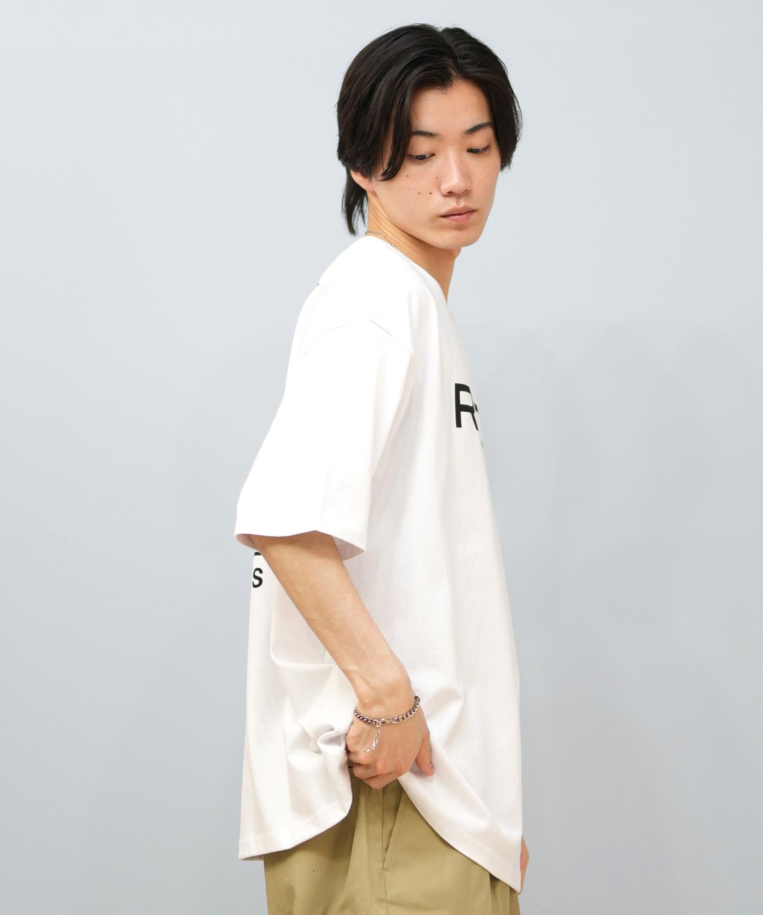 専用【ルーカ】半袖 Tシャツ デカロゴ ビッグロゴ ホワイト 白 バックプリント RVCA ルーカ 半袖 Tシャツ メンズ バックプリント ブランドロゴ