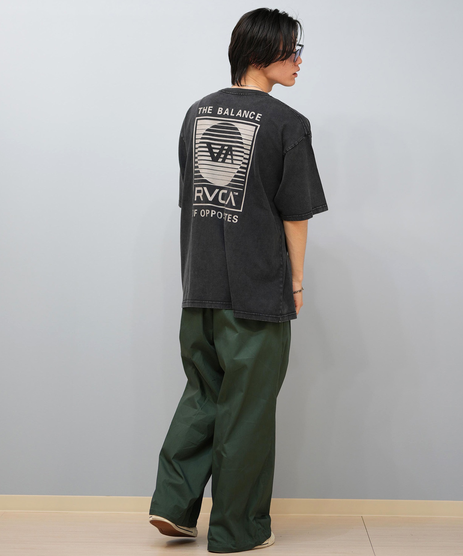 RVCA ルーカ 半袖 Tシャツ メンズ バックプリント オーバーサイズ ロゴ