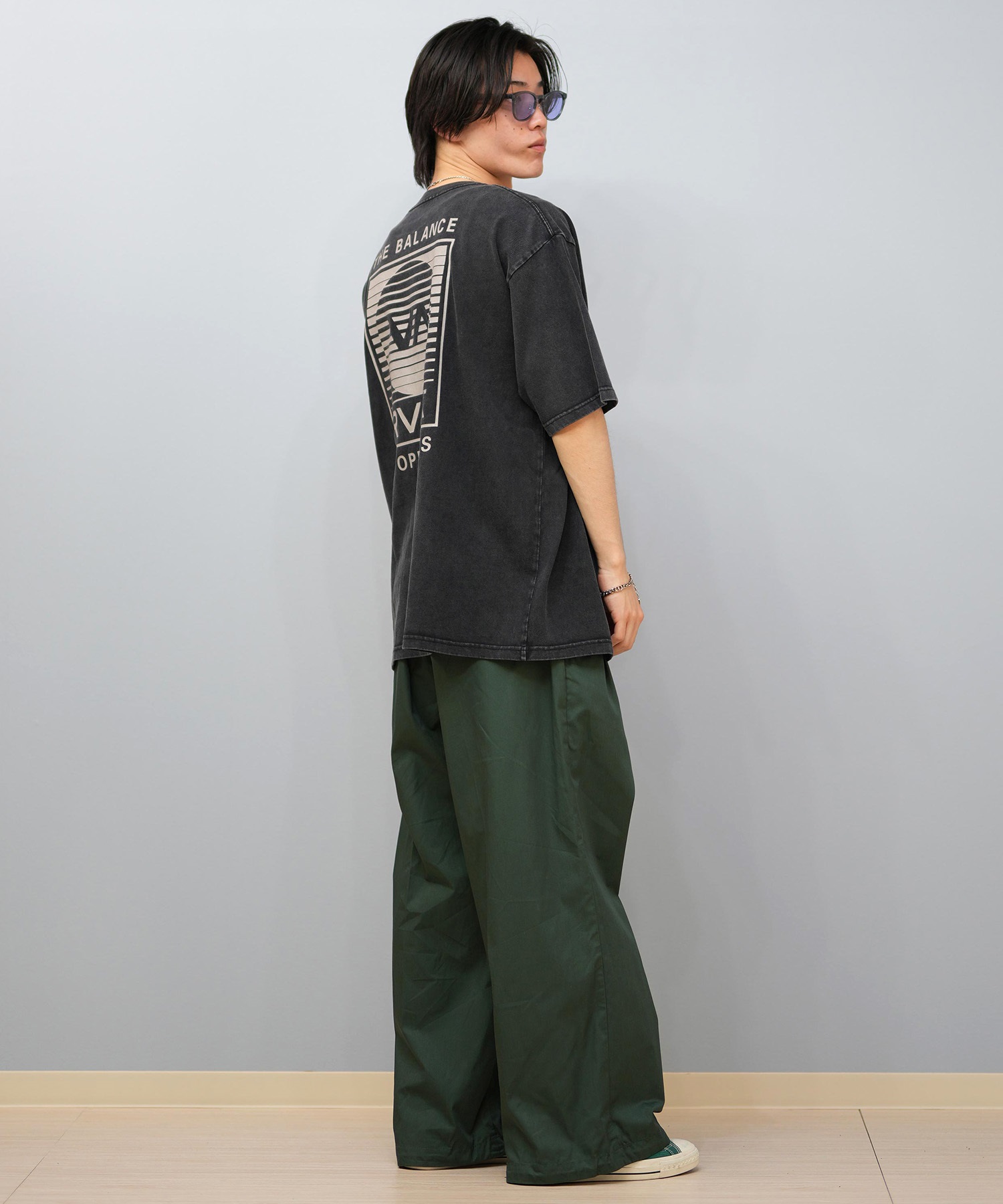 RVCA ルーカ 半袖 Tシャツ メンズ バックプリント オーバーサイズ ロゴ