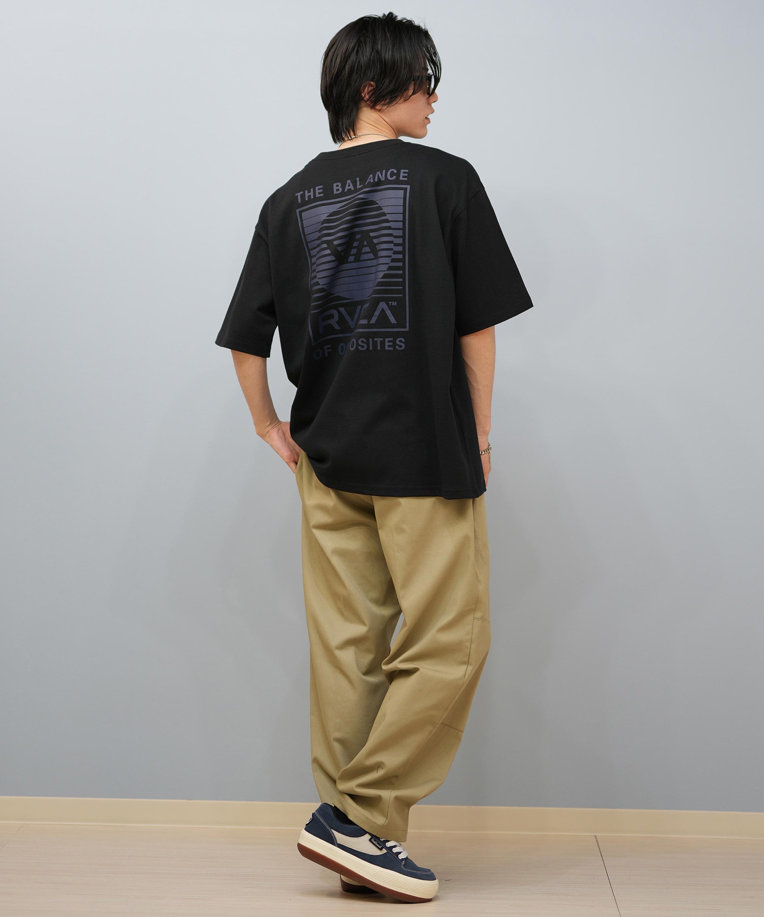 RVCA ルーカ 半袖 Tシャツ メンズ バックプリント オーバーサイズ ロゴ