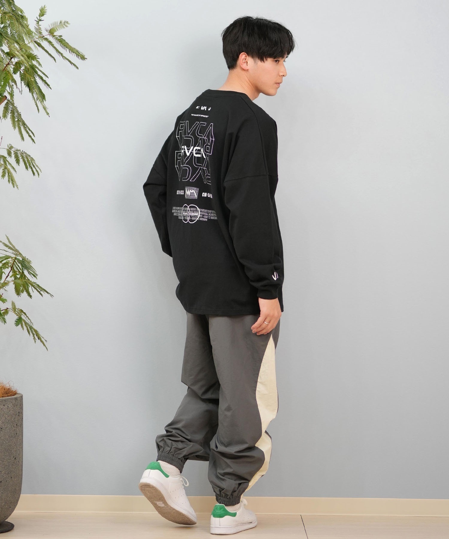RVCA ルーカ 長袖 Tシャツ メンズ バックプリント オーバーサイズ ユニ