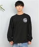 RVCA ルーカ 長袖 Tシャツ メンズ バックプリント ラウンドロゴ オーバーサイズ ユニセックス BF041-152(BLK-S)