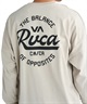 RVCA ルーカ 長袖 Tシャツ メンズ バックプリント ラウンドロゴ オーバーサイズ ユニセックス BF041-152(BLK-S)