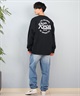RVCA ルーカ 長袖 Tシャツ メンズ バックプリント ラウンドロゴ オーバーサイズ ユニセックス BF041-152(BLK-S)