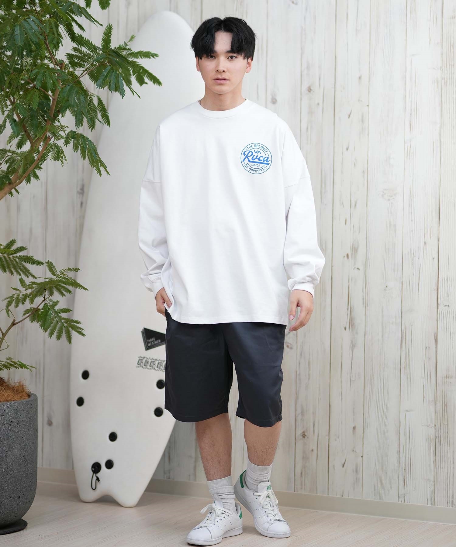 RVCA ルーカ 長袖 Tシャツ メンズ バックプリント ラウンドロゴ オーバーサイズ ユニセックス BF041-152(BLK-S)