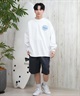 RVCA ルーカ 長袖 Tシャツ メンズ バックプリント ラウンドロゴ オーバーサイズ ユニセックス BF041-152(BLK-S)