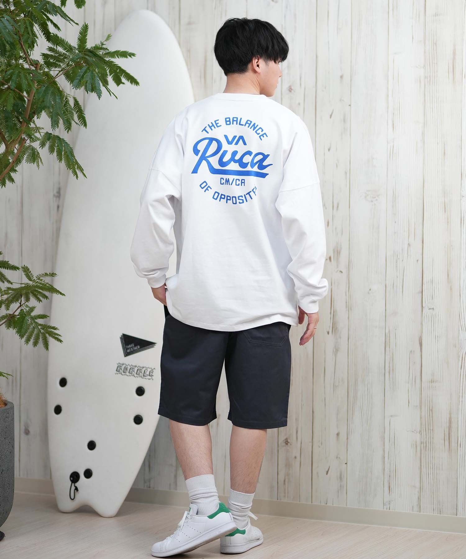 RVCA ルーカ 長袖 Tシャツ メンズ バックプリント ラウンドロゴ オーバーサイズ ユニセックス BF041-152(BLK-S)