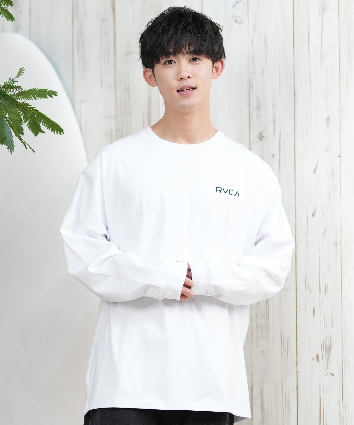 RVCA ルーカ 長袖 Tシャツ メンズ バックプリント ボックスロゴ