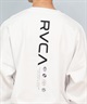 RVCA ルーカ 長袖 Tシャツ メンズ バックプリント ユニセックス ムラサキスポーツ限定 BF041-159(WHT-S)