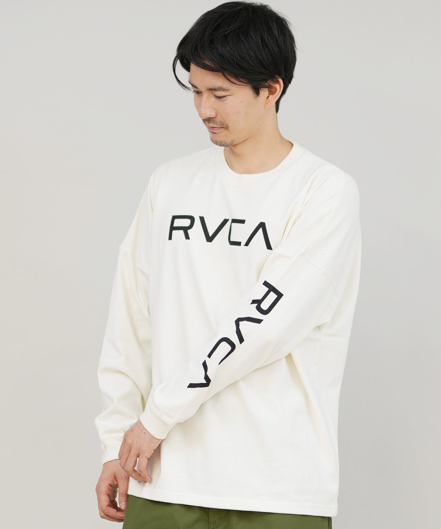 RVCA ルーカ 長袖 Tシャツ ロンT メンズ シンプル ロゴ RVCA LT