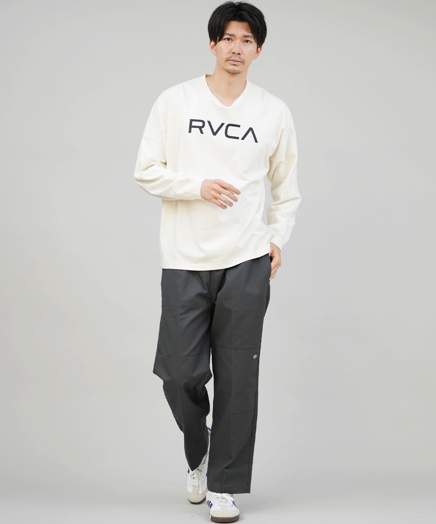RVCA ルーカ 長袖 Tシャツ ロンT メンズ バックプリント 3BOX LT ロン