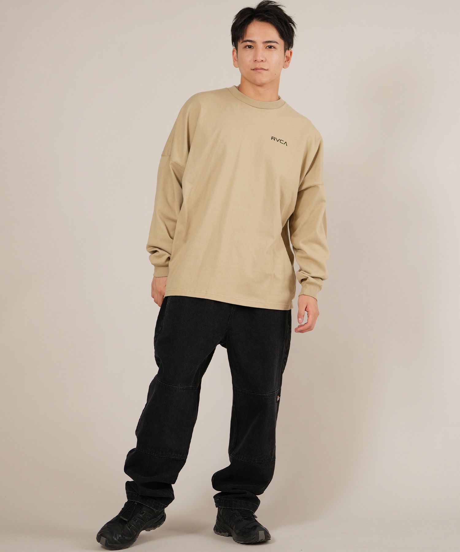 RVCA ルーカ 長袖 Tシャツ ロンT メンズ バックプリント ペイズリー柄 