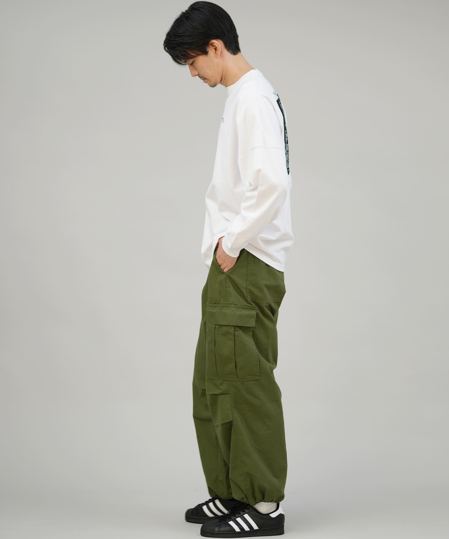 RVCA ルーカ 長袖 Tシャツ ロンT メンズ バックプリント ペイズリー柄
