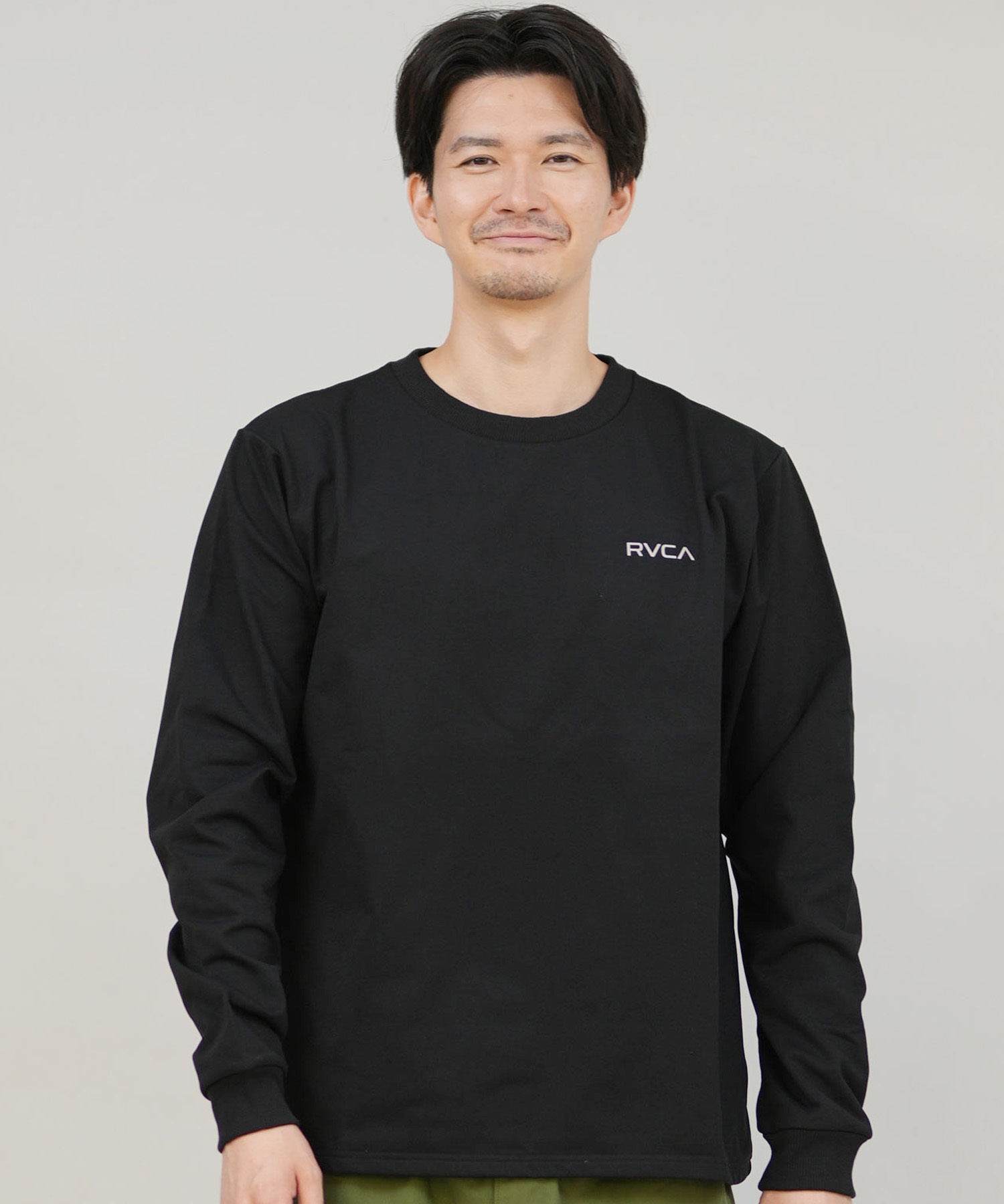 RVCA ルーカ 長袖 Tシャツ ロンT メンズ バックプリント シンプル ロゴ 