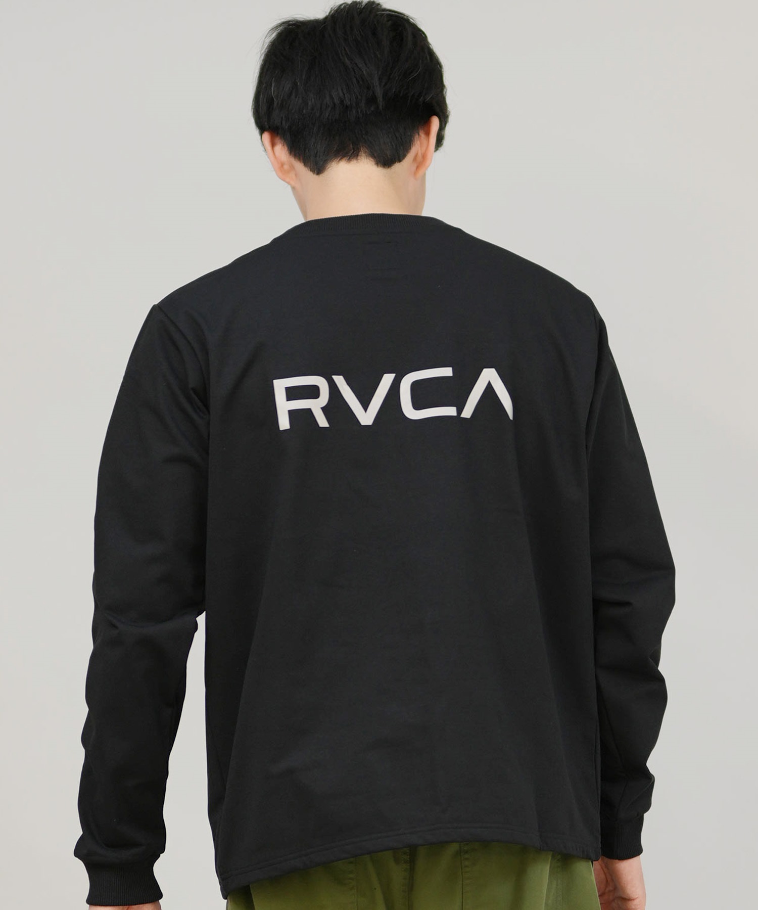RVCA ルーカ 長袖 Tシャツ ロンT メンズ バックプリント シンプル ロゴ