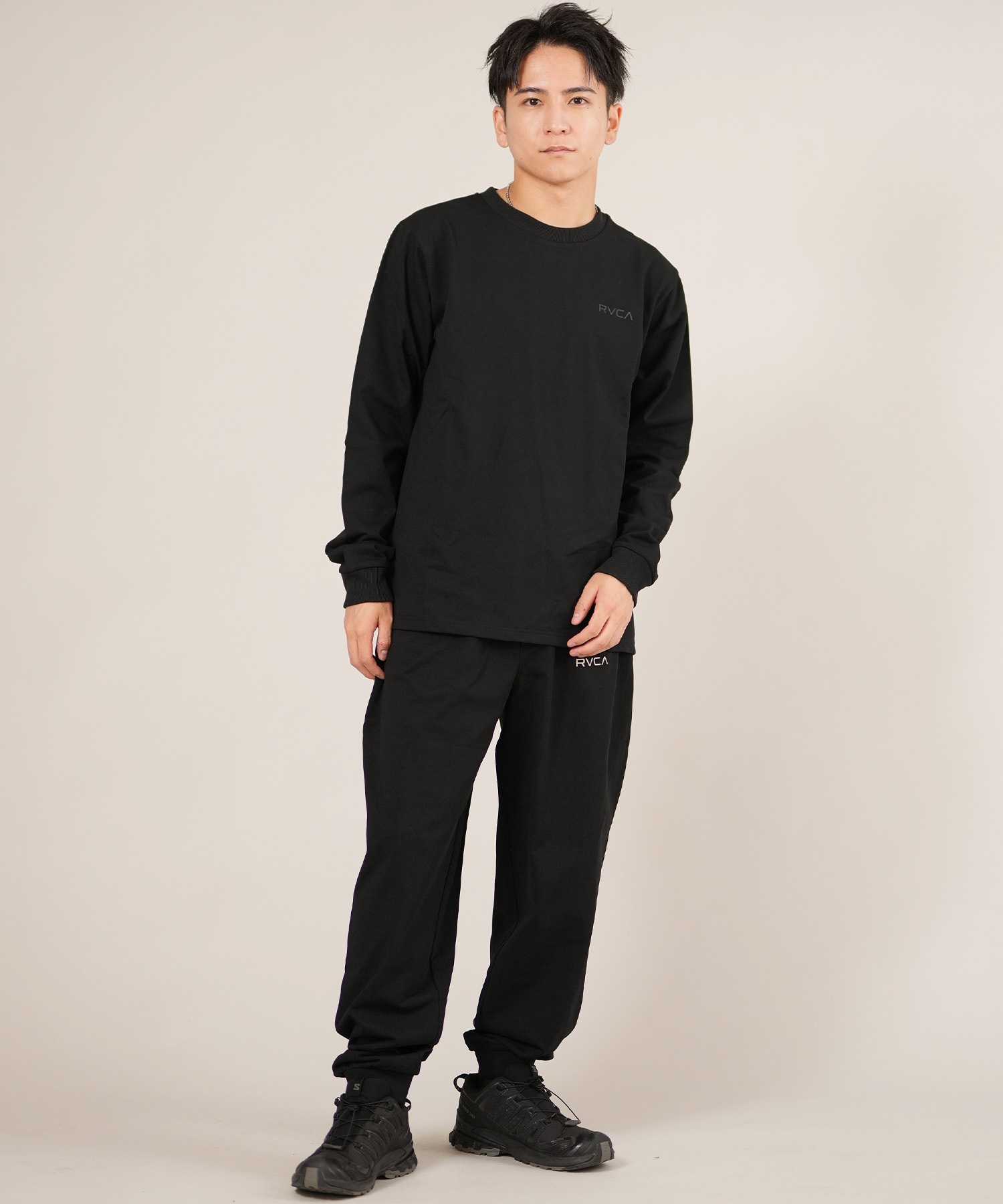 RVCA ルーカ 長袖 Tシャツ ロンT メンズ バックプリント シンプル ロゴ