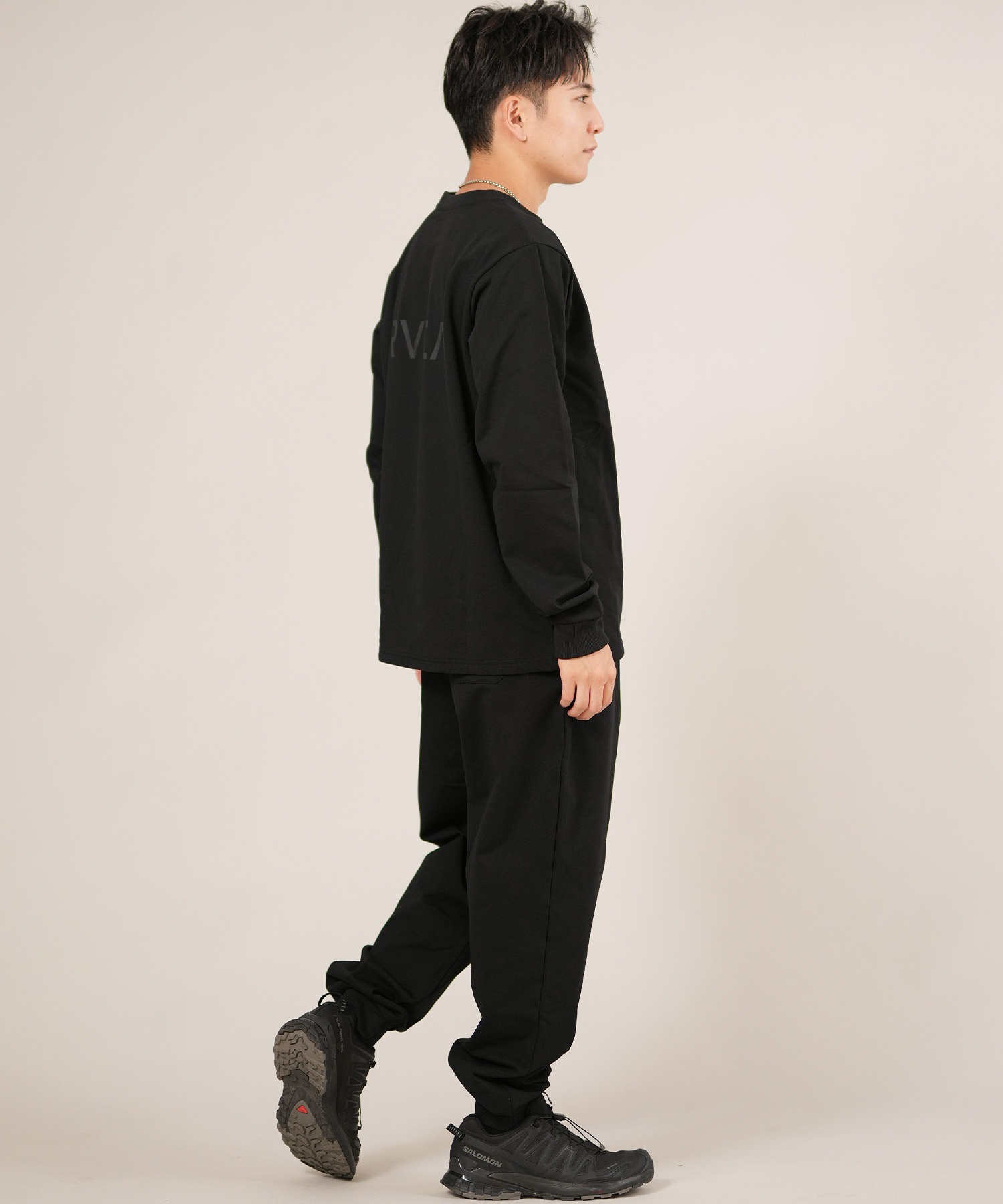 RVCA ルーカ 長袖 Tシャツ ロンT メンズ バックプリント シンプル ロゴ