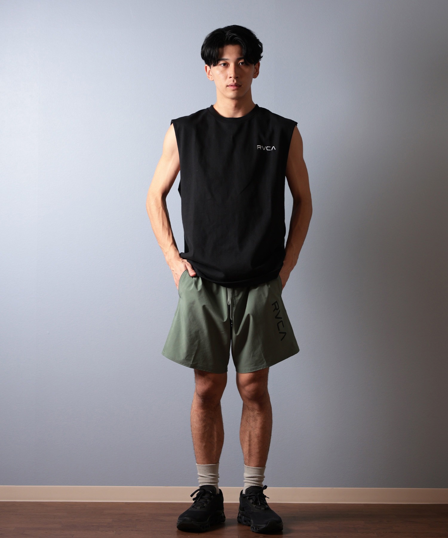 (取寄) ルーカ メンズ ヴァ アイコン タンク RVCA men Va Icon Tank Black RVCA メンズ アイコンタンクトップ (取寄) ルーカ メンズ ヴァ