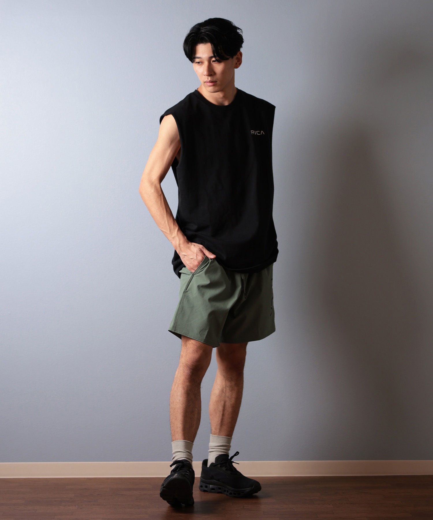 RVCA ルーカ タンクトップ メンズ バックプリント BF041-356 タンク