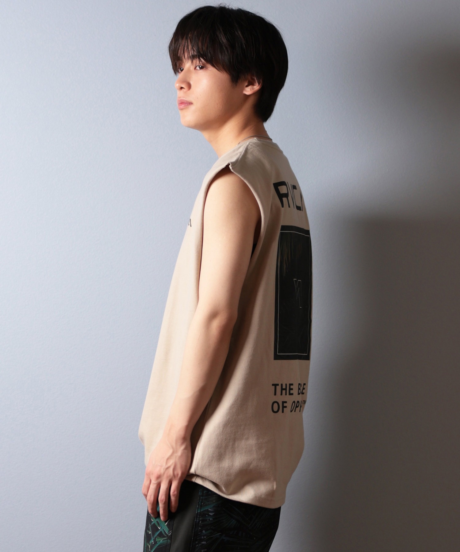 L.G.B. ブリーチ加工 バックプリント タンクトップ サイズ0 アーカイブ RVCA（ルーカ） タンクトップ タンクトップ バックプリント BF041-P36