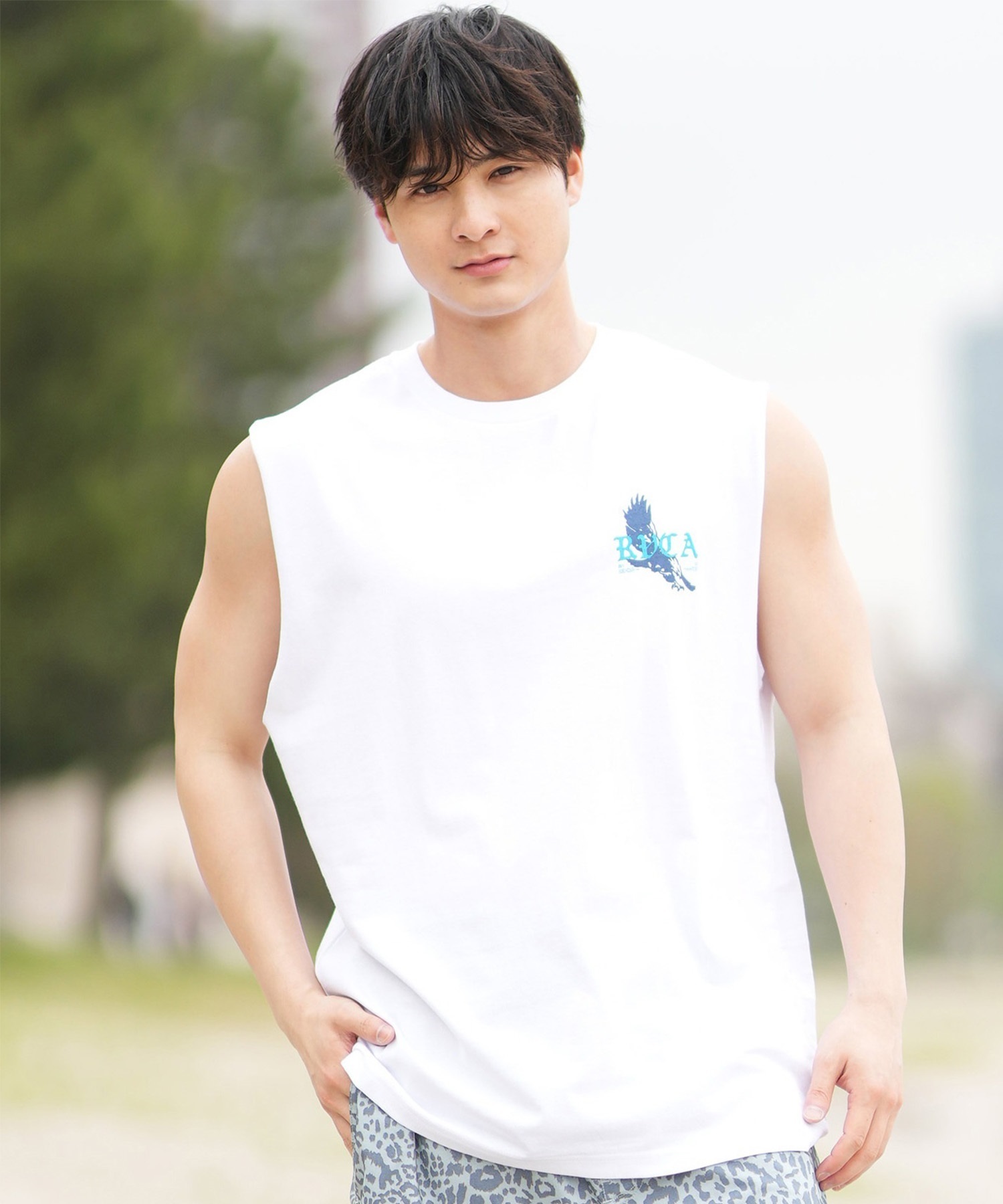 RVCA ルーカ タンクトップ メンズ バックプリント BF04A-353 タンク