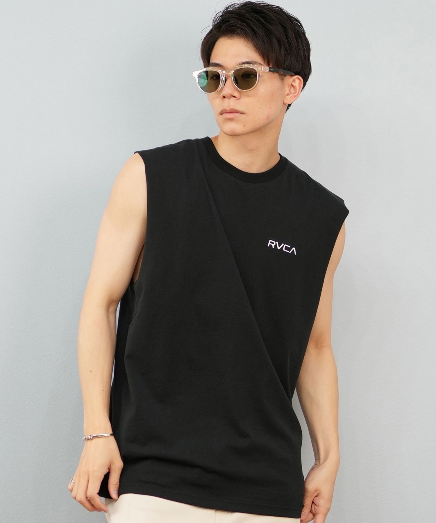 RVCA ルーカ タンクトップ メンズ バックプリント パームツリー BF04A