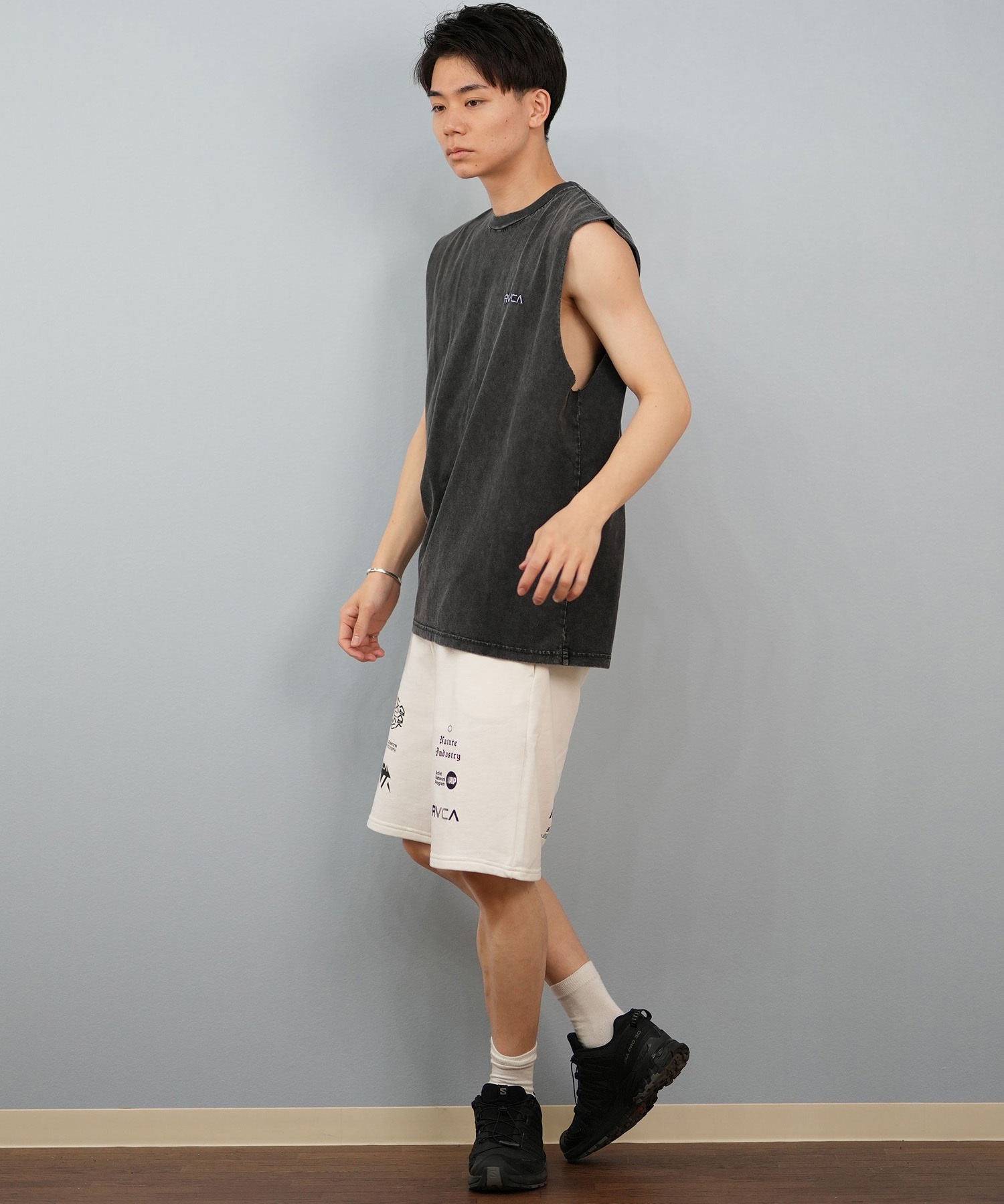 RVCA ルーカ タンクトップ メンズ バックプリント パームツリー BF04A