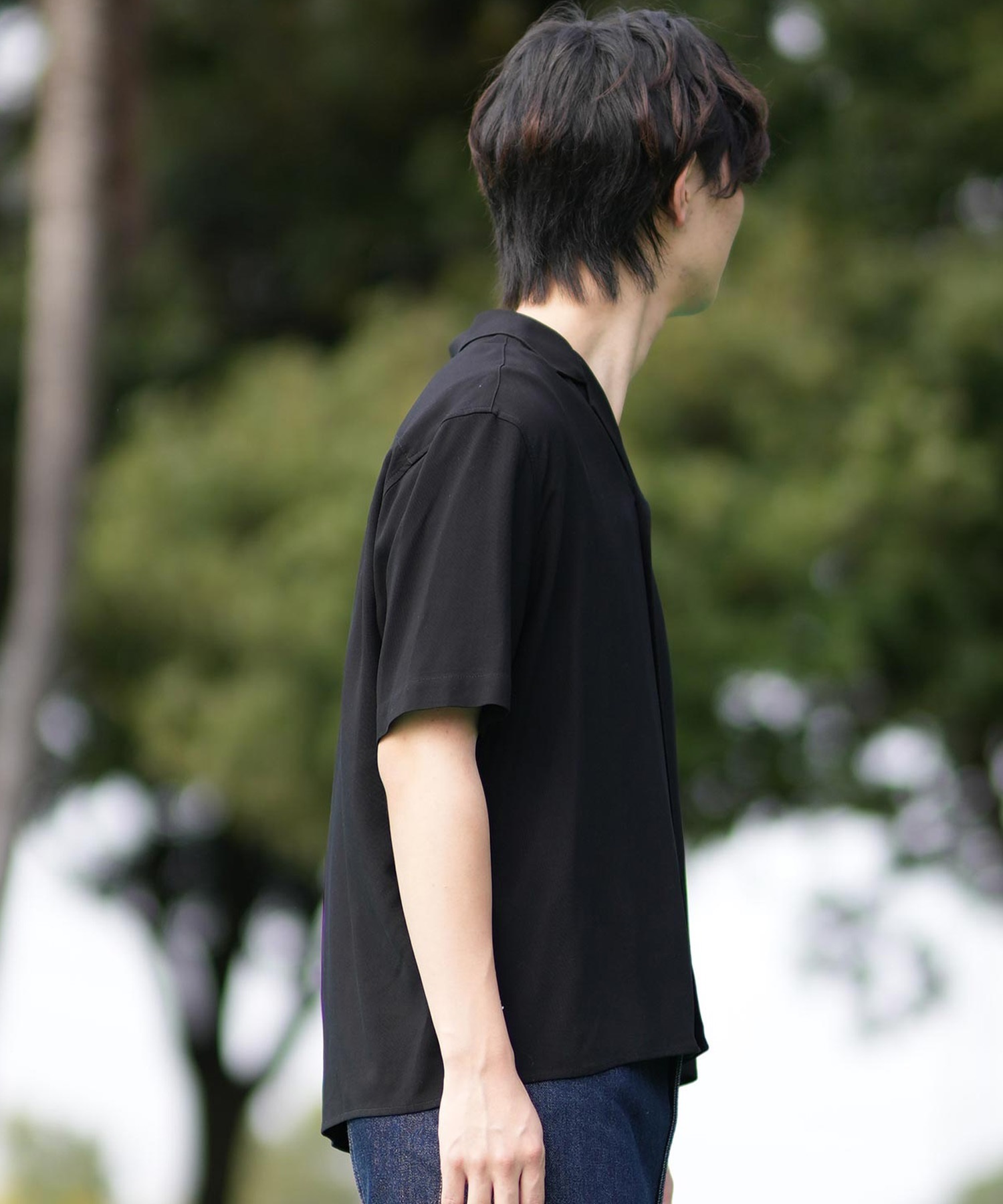 RVCA ルーカ 半袖 シャツ メンズ ワンポイント BF041-180(WHT-S)