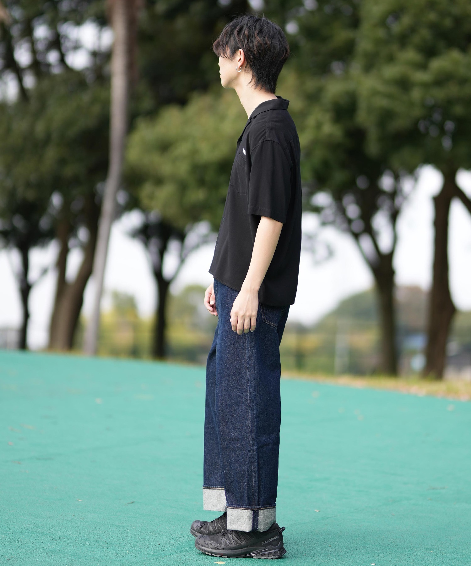 RVCA ルーカ 半袖 シャツ メンズ ワンポイント BF041-180(WHT-S)