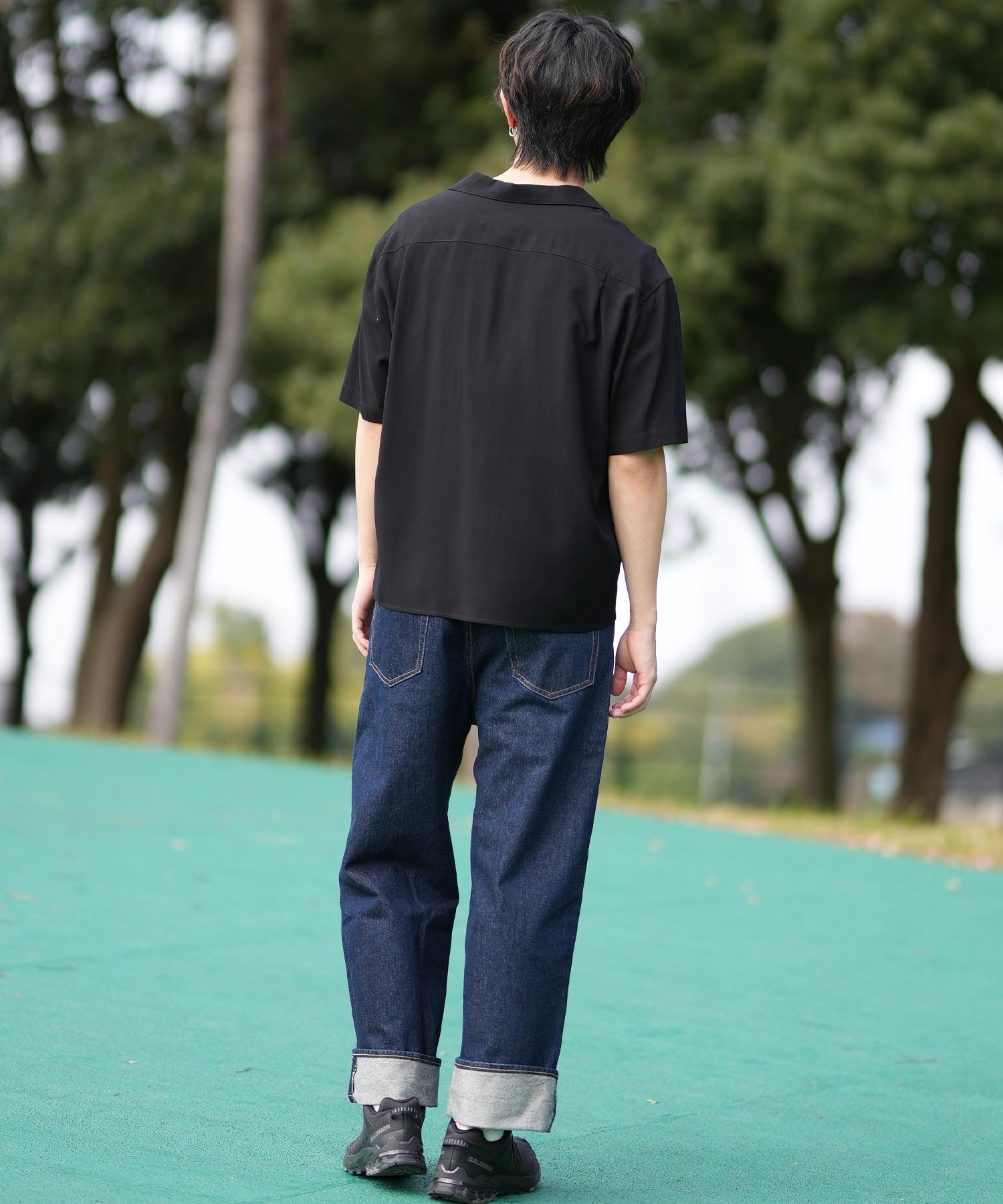 RVCA ルーカ 半袖 シャツ メンズ ワンポイント BF041-180(WHT-S)