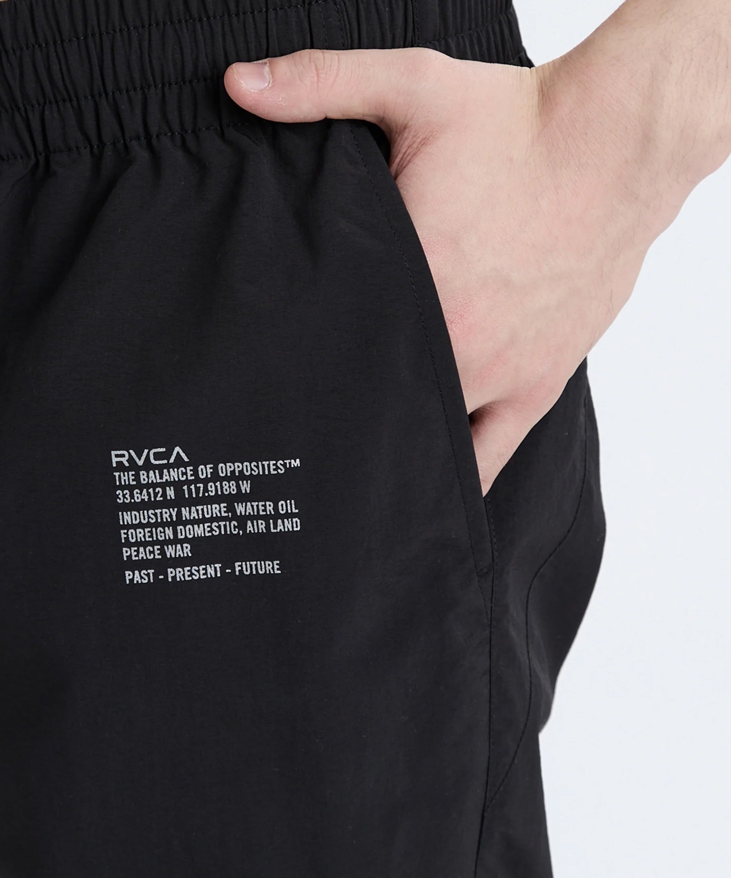 RVCA ルーカ ロングパンツ メンズ ジョガーパンツ 撥水 防風 MIL NYLON PT セットアップ対応 BF042-705(BLK-M)
