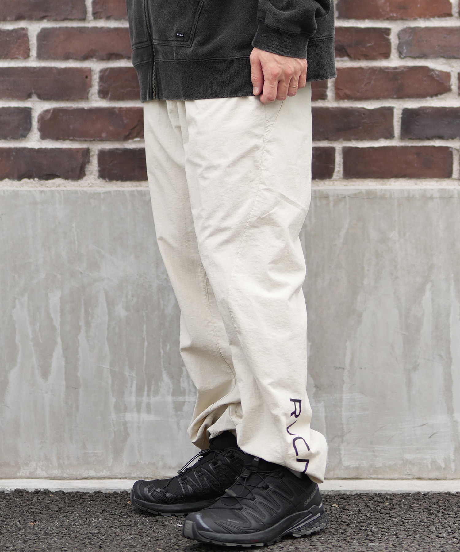 RVCA ルーカ ロングパンツ メンズ ジョガーパンツ 撥水 防風 MIL NYLON PT セットアップ対応 BF042-705(BLK-M)