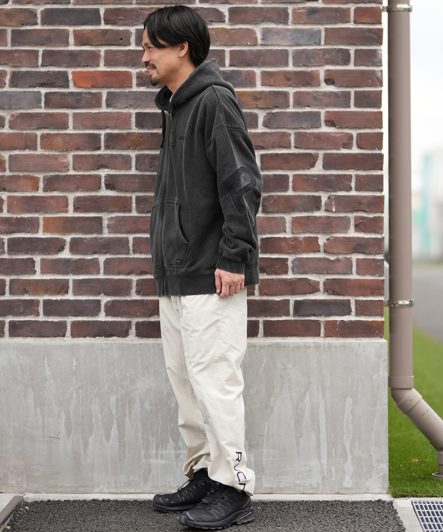 RVCA ルーカ ロングパンツ メンズ ジョガーパンツ 撥水 防風 MIL NYLON PT セットアップ対応 BF042-705(BLK-M)