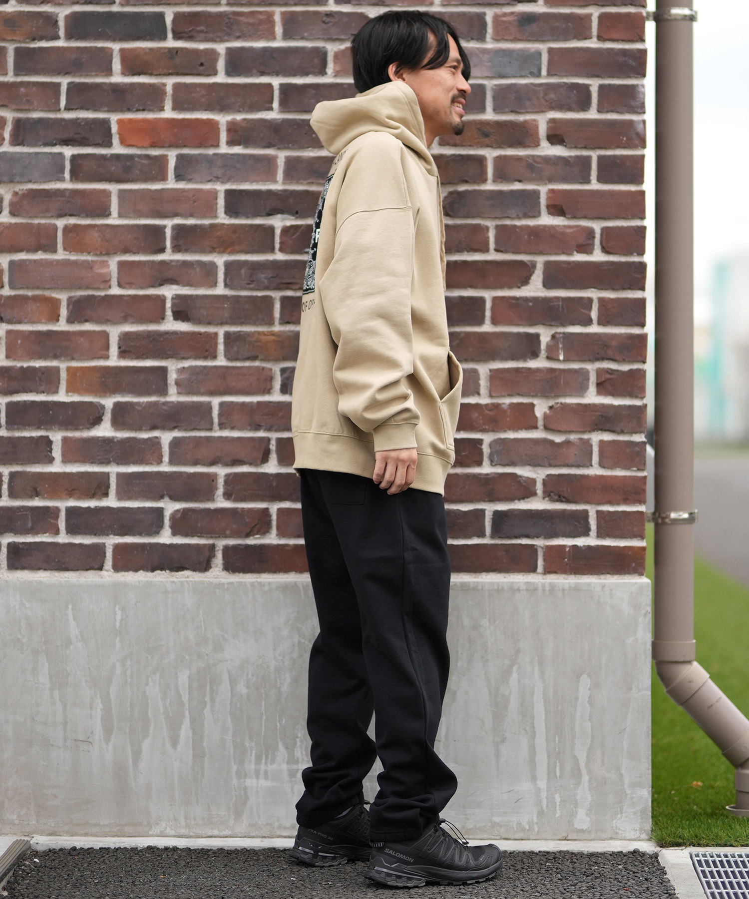 RVCA ルーカ スウェットパンツ ロングパンツ メンズ ウエストゴム ロゴ BACK SIDE ARCH RVCA PT BF042-P70(BLK-M)