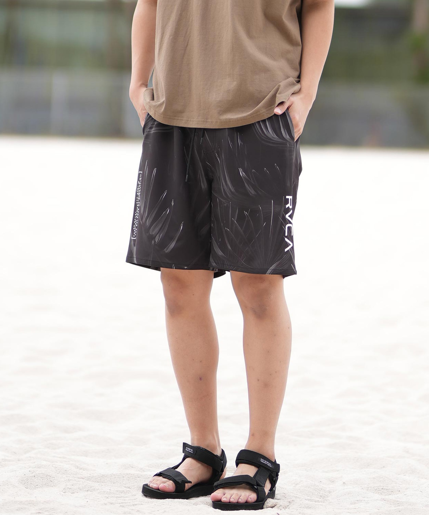 RVCA ルーカ ショートパンツ メンズ ショーツ トランクス 水着 水陸両用 OPPOSITE WS BF041-650(BLK-S)