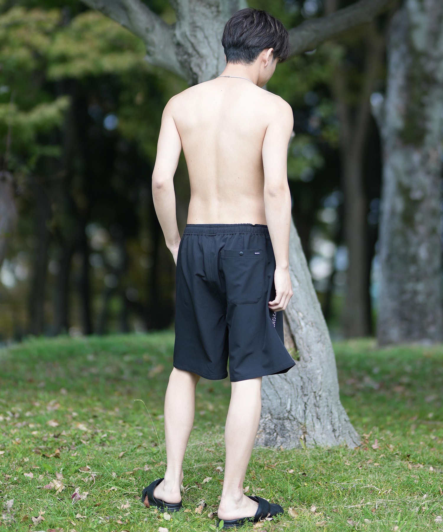 RVCA ルーカ ショートパンツ メンズ ショーツ トランクス 水着 水陸両用 OPPOSITE WS BF041-650(BLK-S)