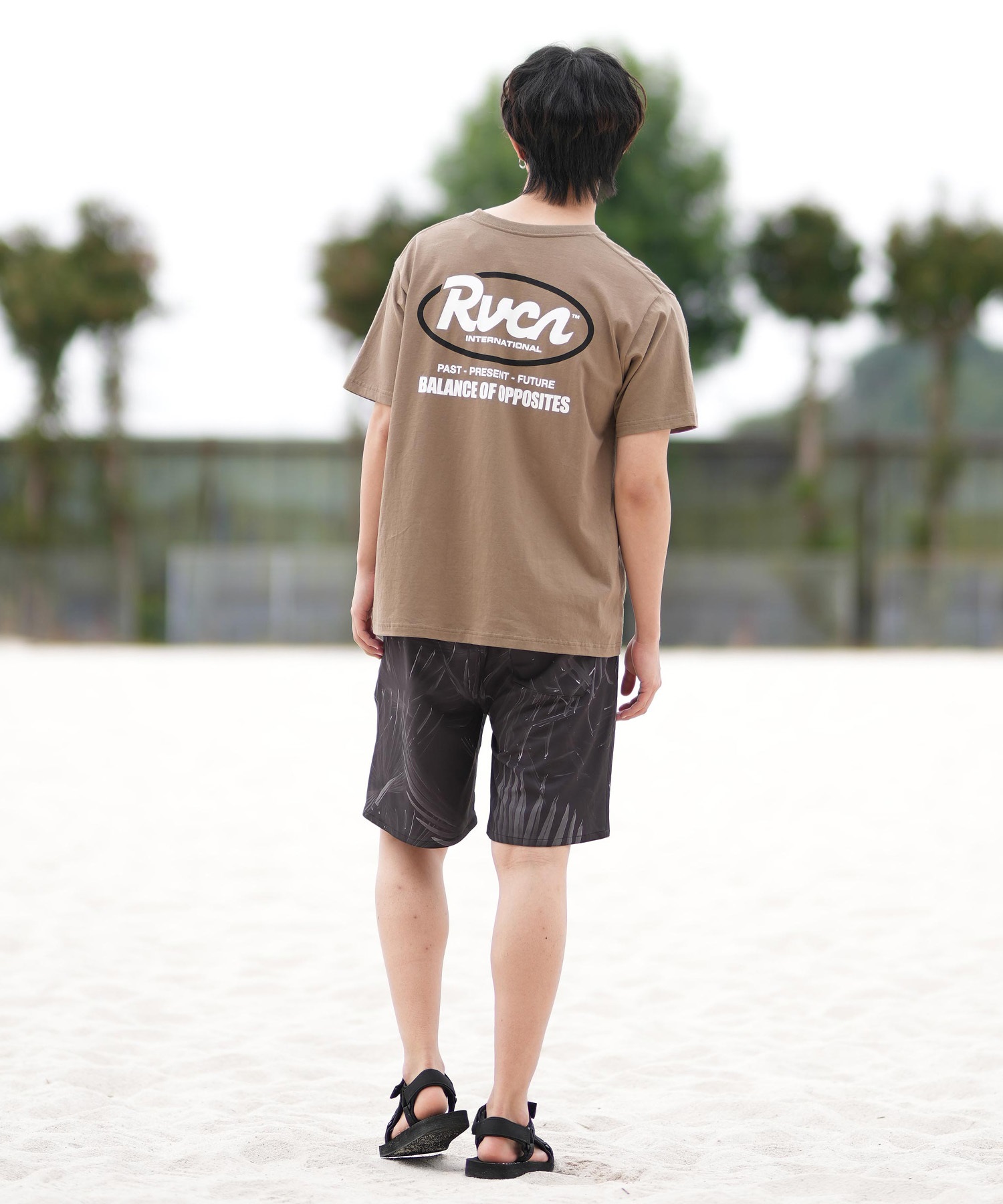 RVCA ルーカ ショートパンツ メンズ ショーツ トランクス 水着 水陸両用 OPPOSITE WS BF041-650(BLK-S)