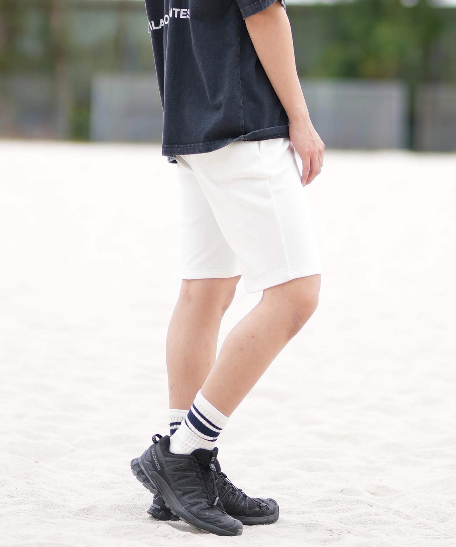 RVCA ルーカ ショートパンツ メンズ スウェットショーツ IRON ON FT WS セットアップ対応 BF041-652(WHT-S)