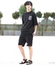 RVCA ルーカ ショートパンツ メンズ スウェットショーツ IRON ON FT WS セットアップ対応 BF041-652(WHT-S)