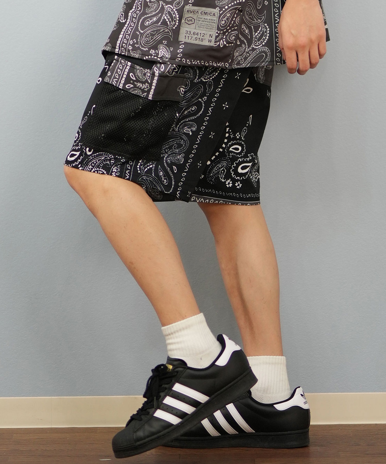 RVCA ルーカ ハーフパンツ ショートパンツ メンズ ペイズリー柄