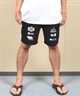 RVCA ルーカ ハーフパンツ ショートパンツ メンズ スウェット パンツ ブランドロゴ BF04A-P66(BLK-S)