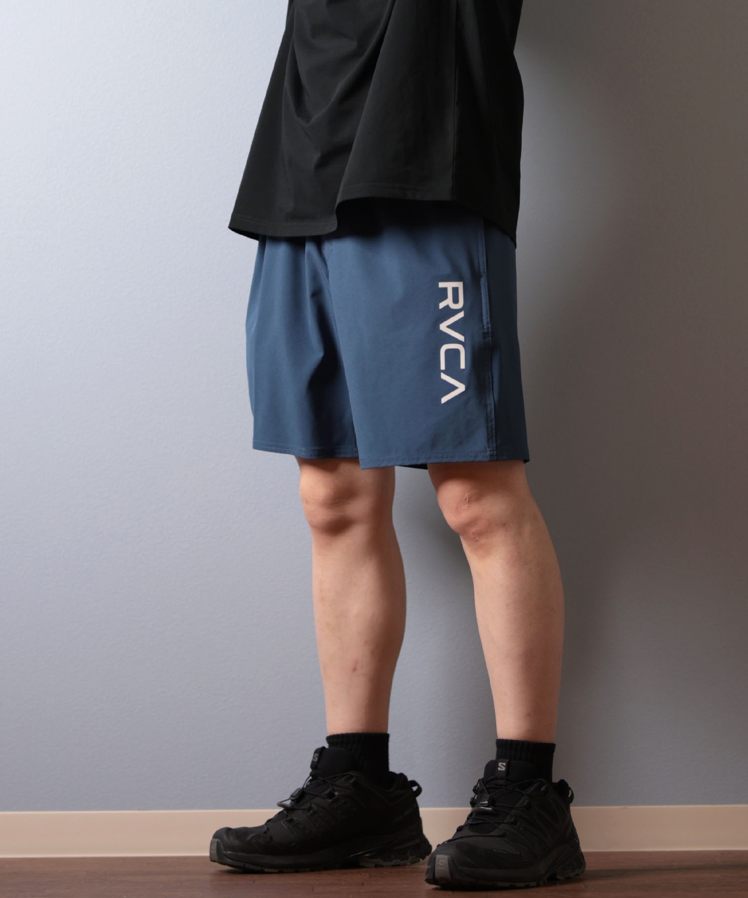 RVCA ルーカ ショートパンツ メンズ 水着 ボードショーツ トランクス 水陸両用 ELASTIC BS BF041-530(BLK-S)