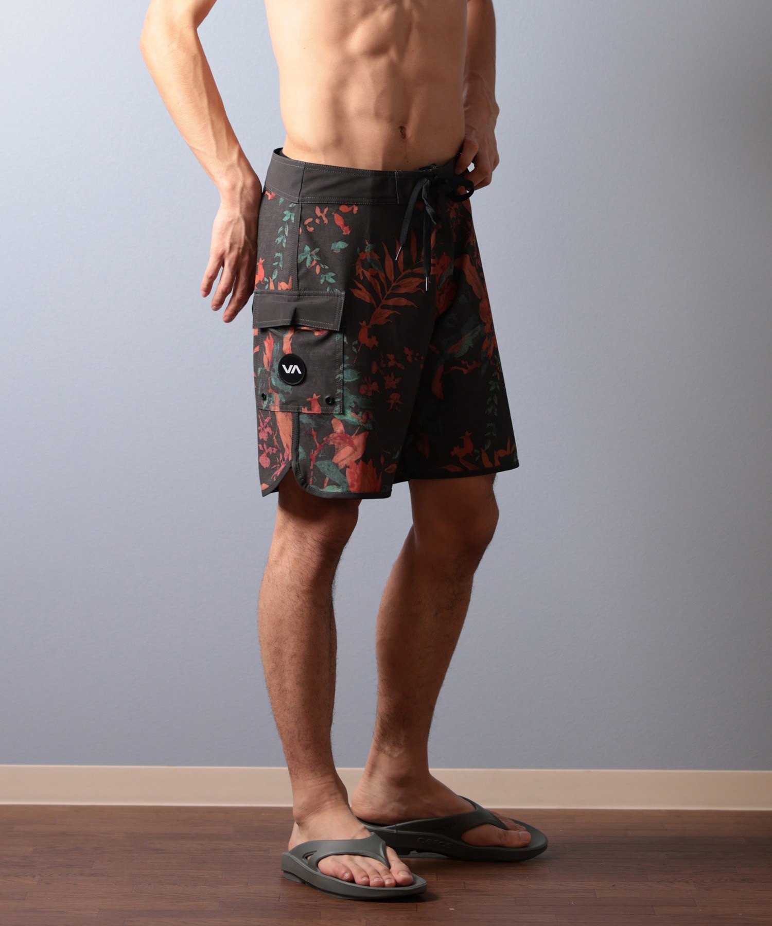 RVCA ルーカ 水着 海パン トランクス サーフパンツ メンズ BF041-513(BLK-28)