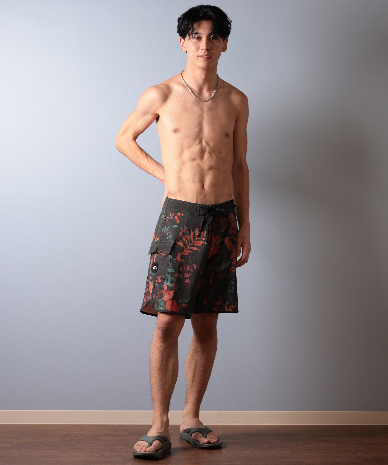 RVCA ルーカ 水着 海パン トランクス サーフパンツ メンズ BF041-513(BLK-28)