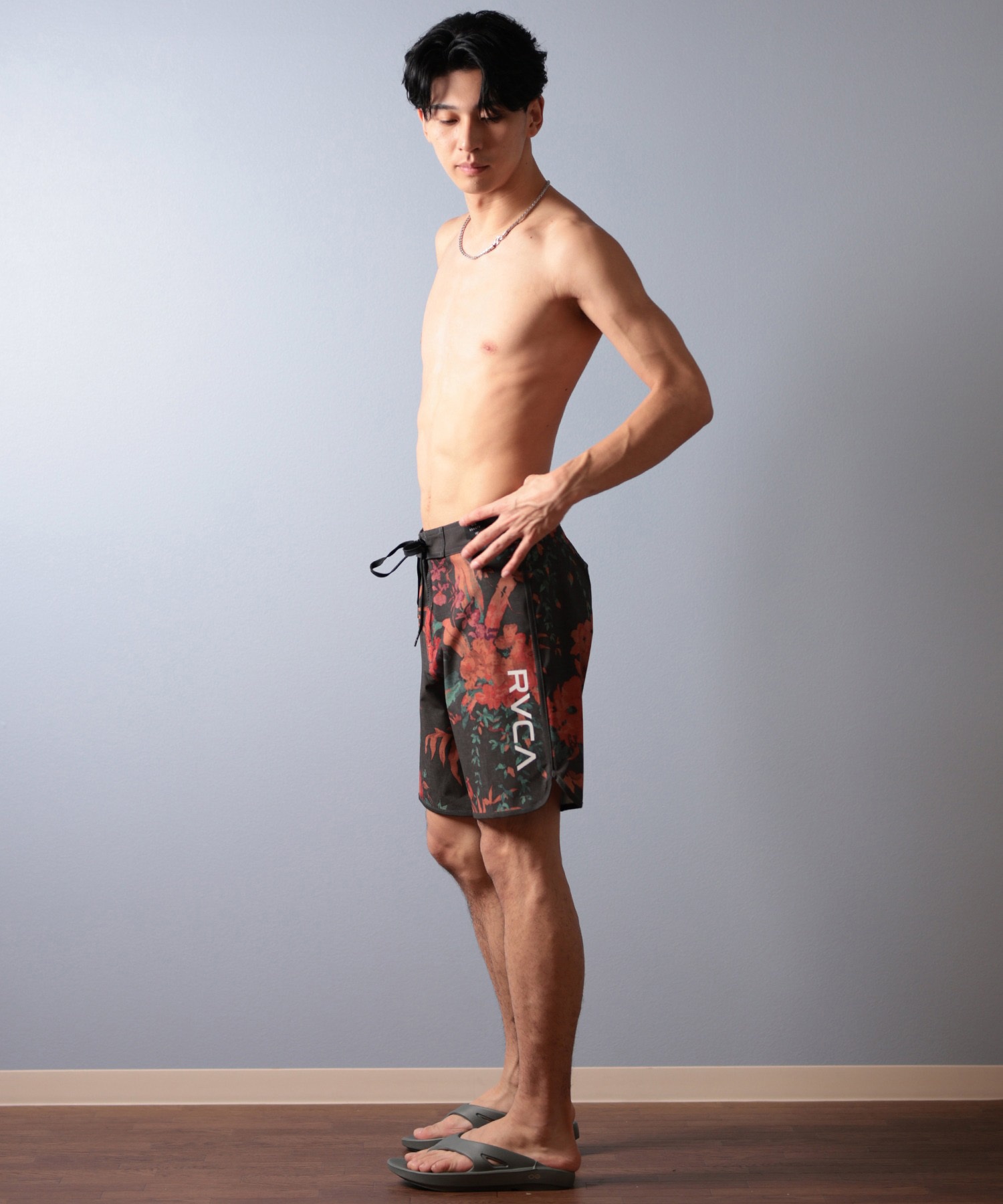 RVCA ルーカ 水着 海パン トランクス サーフパンツ メンズ BF041-513(BLK-28)