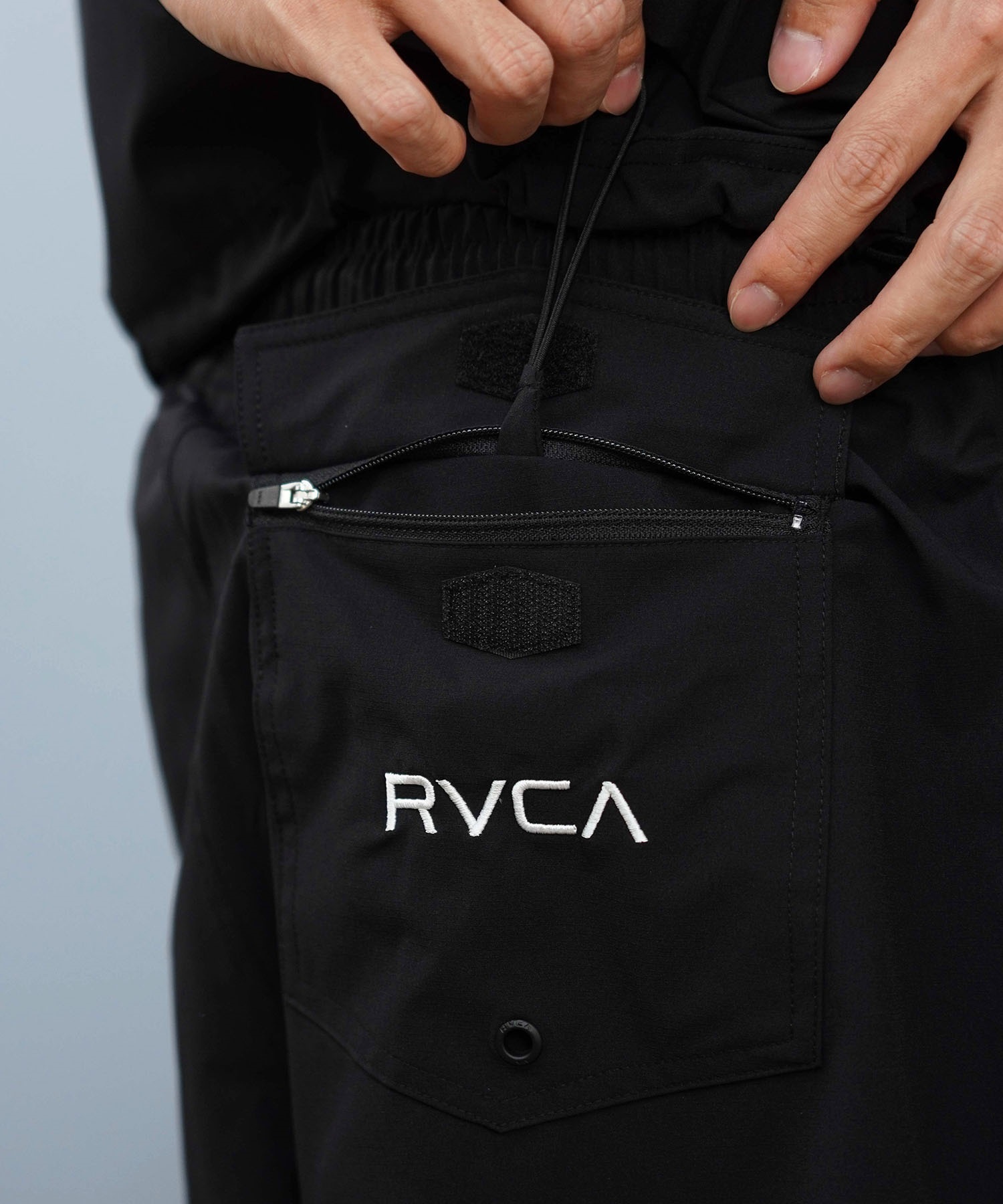 RVCA ルーカ 水着 海パン トランクス サーフパンツ メンズ 水陸両用 ショートパンツ セットアップ対応 BF04A-P68(BLK-S)