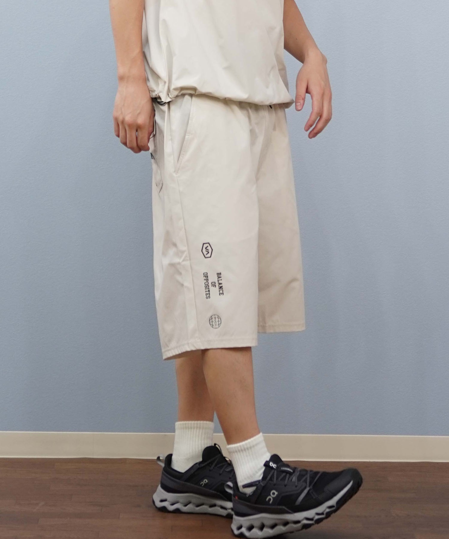 RVCA ルーカ 水着 海パン トランクス サーフパンツ メンズ 水陸両用 ショートパンツ セットアップ対応 BF04A-P68(BLK-S)