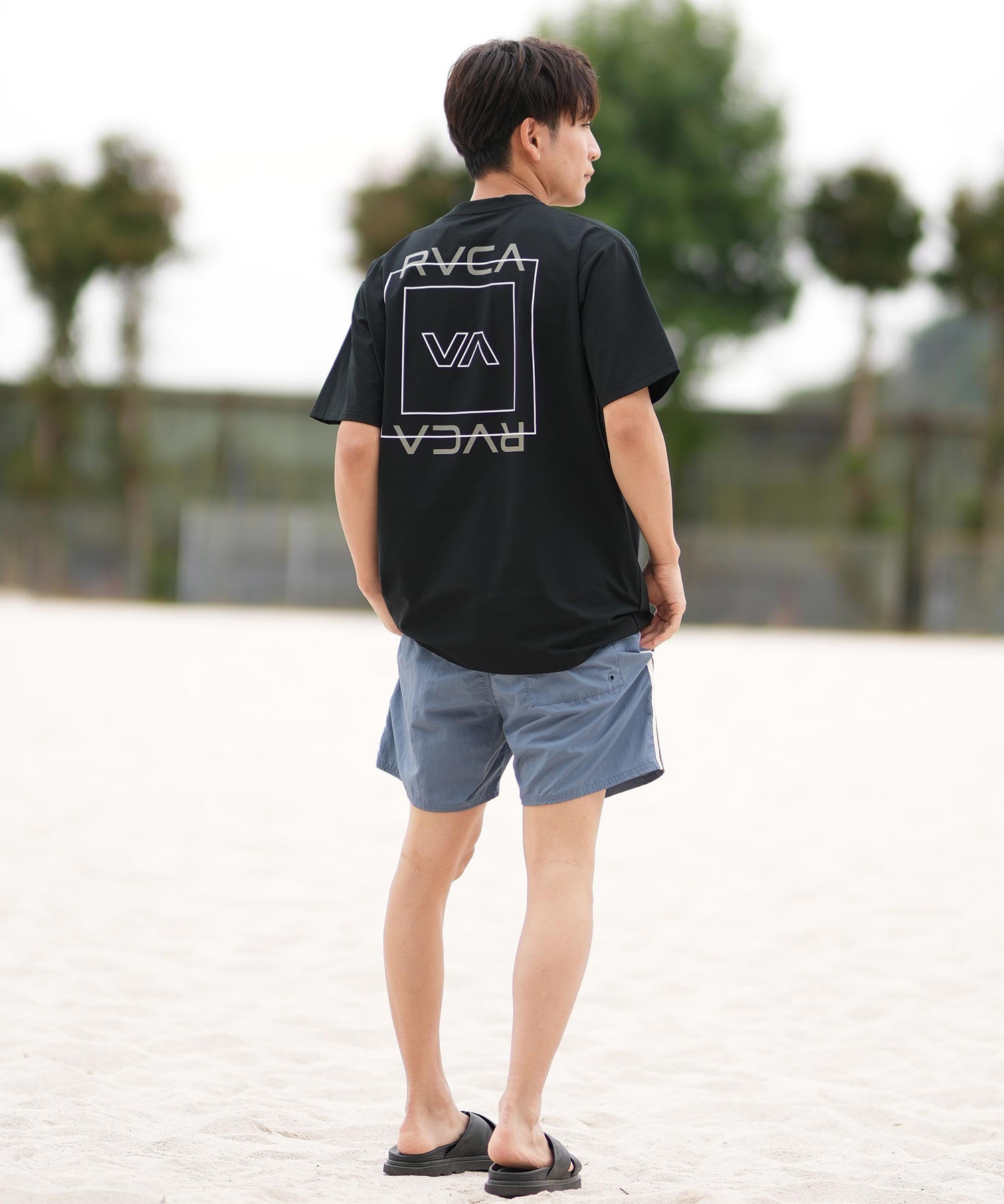 RVCA ルーカ 半袖 Tシャツ メンズ ラッシュガード 水陸両用